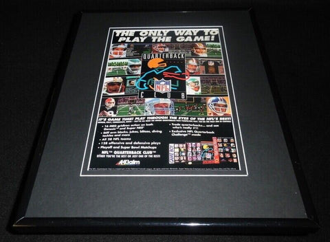 NFL QB Club 1993 SNES Genesis 11x14 Framed ORIGINAL Advertisement Jim Kelly