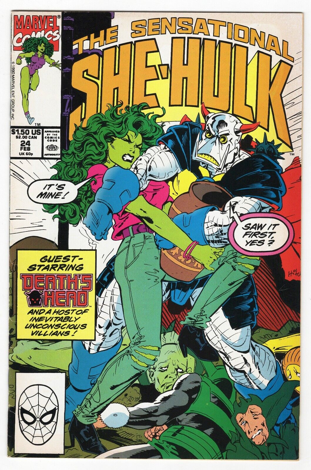 Sensational She-Hulk #24 VINTAGE 1991 Marvel Comics