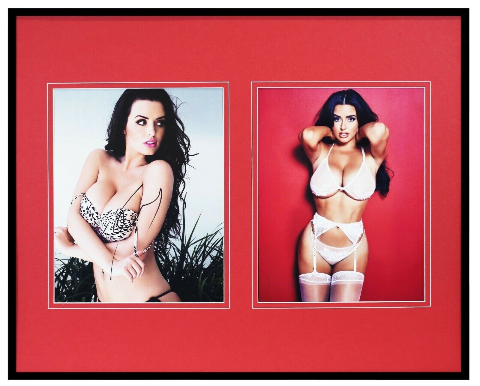 Abigail Ratchford Signed Framed 16x20 Lingerie Photo Set AW