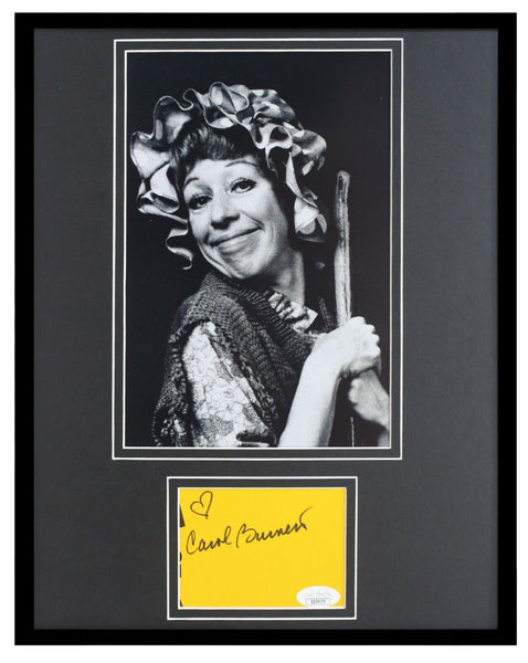 Carol Burnett Signed Framed 11x14 Photo Display JSA 