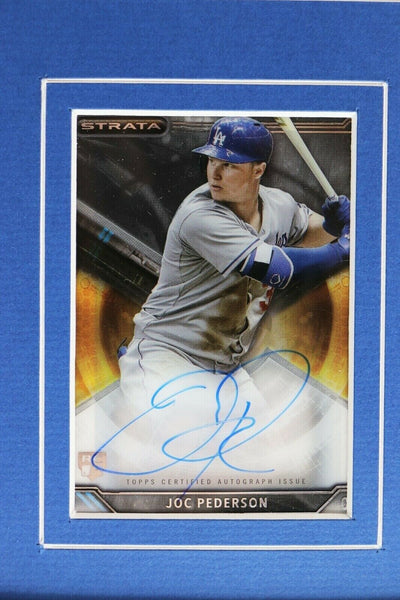 Joc Pederson Signed Framed 16x20 Photo Display TOPPS Dodgers