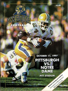 Oct 11 1997 Notre Dame @ Pitt Panthers Program