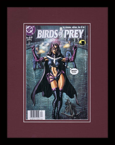 Birds of Prey #69 Framed 11x14 Repro Cover Display DC Comics Huntress