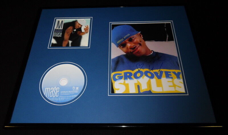 Ma$e Signed Framed 16x20 Harlem World CD & Photo Set AW Bad Boy 