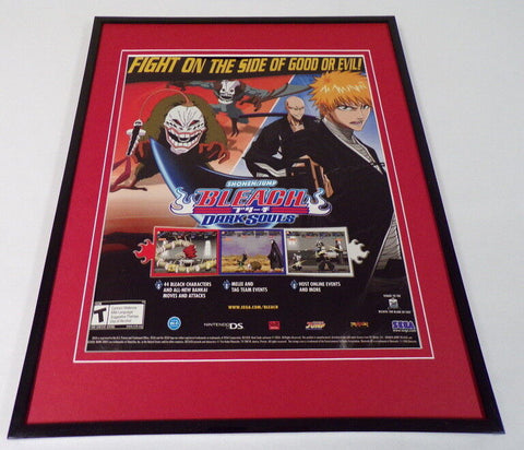 Shonen Jump Bleach Dark Souls 2008 Sega Framed 11x14 ORIGINAL Advertisement