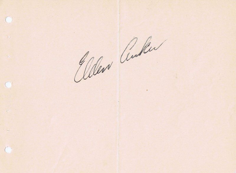 Elden Auker Signed Vintage Album Page JSA Tigers