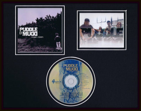 Puddle of Mudd Framed 11x14 Come Clean 2001 CD & Photo Display