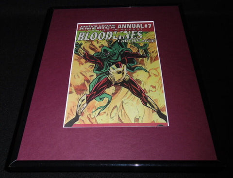 1993 DC Bloodlines Earthplague Framed 11x14 ORIGINAL Vintage Advertisement 