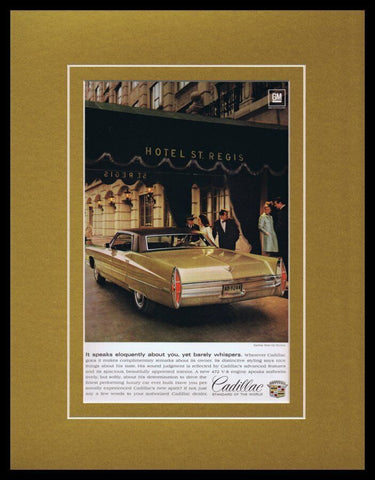 1968 Cadillac Framed 11x14 ORIGINAL Vintage Advertisement 