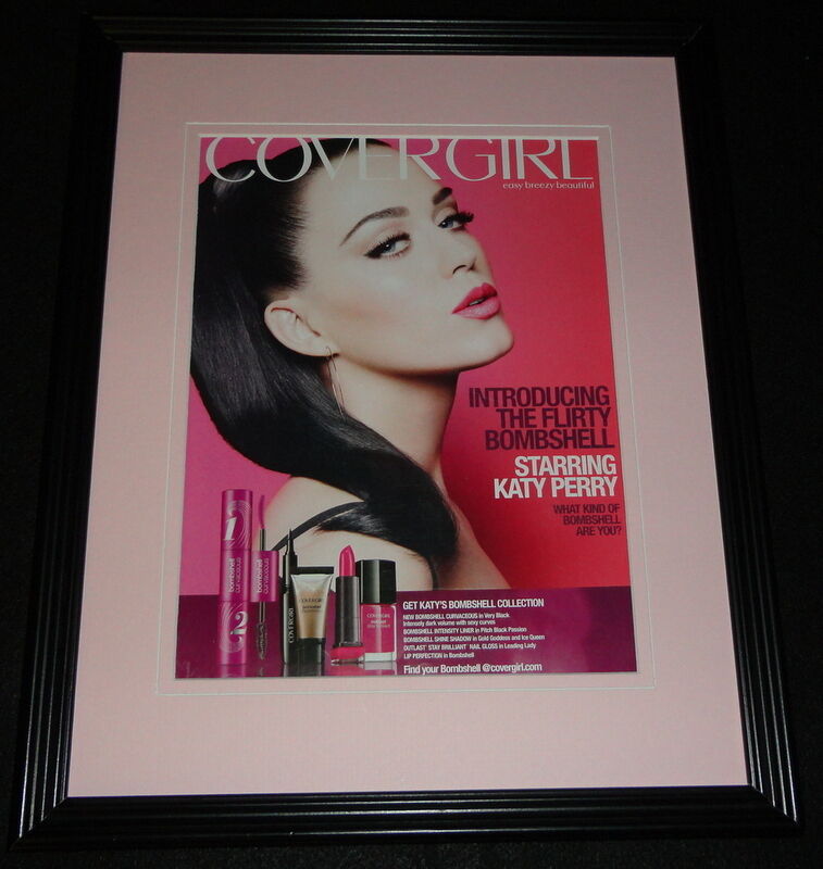 Katy Perry 2014 Covergirl Flirty Bombshell 11x14 Framed ORIGINAL Advertisement