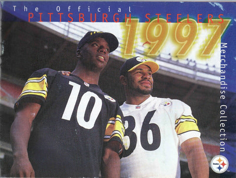 VINTAGE 1997 Pittsburgh Steelers Merch Catalog Kordell Stewart Jerome Bettis