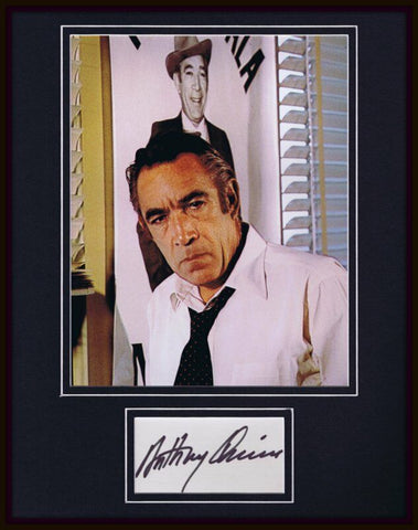 Anthony Quinn Signed Framed 11x14 Photo Display JSA