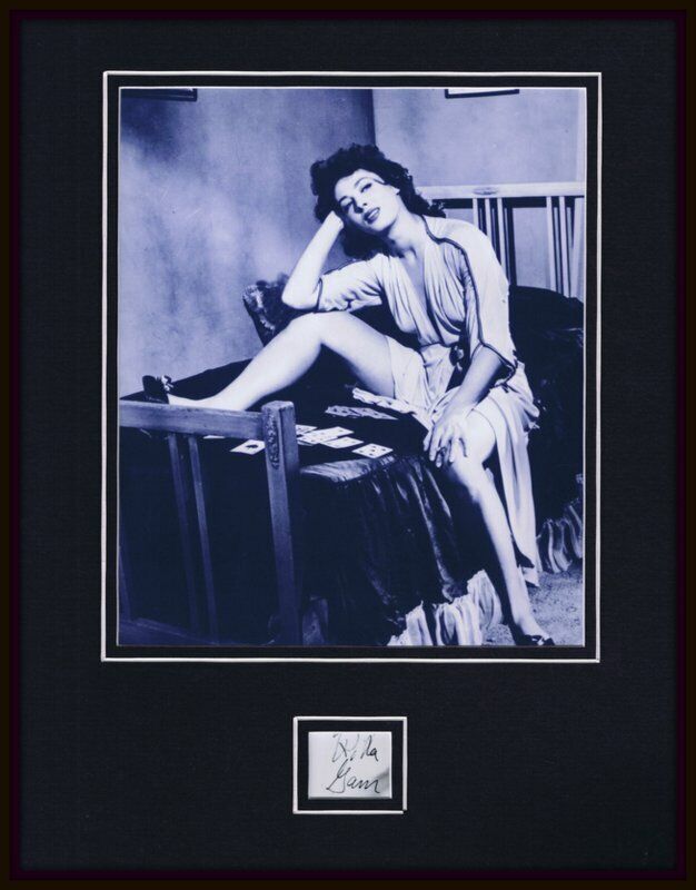 Rita Gam Signed Framed 11x14 Photo Display 