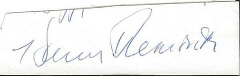 Harry Reasoner Signed Index Card