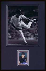 Dave Righetti Signed Framed 11x17 Photo Display Yankees