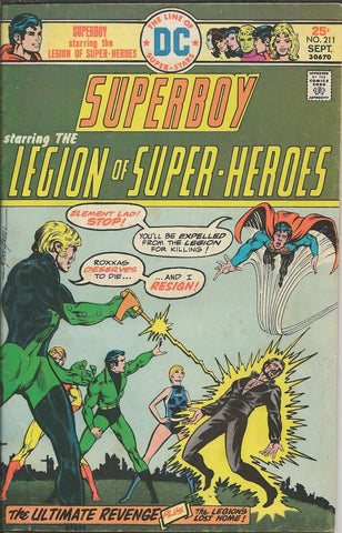 Superboy #211 ORIGINAL Vintage 1975 DC Comics Legion of Super Heroes