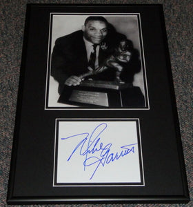 Mike Garrett Signed Framed 12x18 Photo Display USC Heisman Trophy