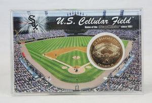 Chicago White Sox US Cellular Field Highland Mint MLB 24K Gold Overlay Coin