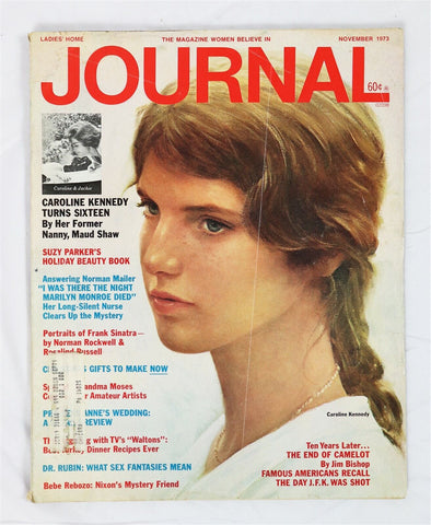 ORIGINAL Vintage Nov 1973 Ladies Home Journal Magazine Caroline Kennedy