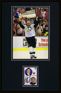 Jordan Staal Signed Framed Rookie Card & Photo Display JSA 2009 Stanley Cup