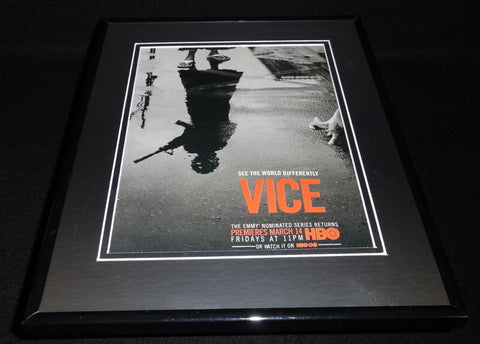 Vice 2014 HBO Framed 11x14 ORIGINAL Advertisement Bill Maher