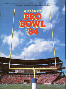 VINTAGE 1984 NFL Pro Bowl Program Honolulu Joe Montana Dan Marino W Payton LT