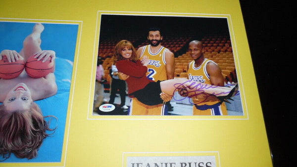 Jeanie Buss Signed Framed 16x20 Photo Set PSA/DNA Lakers