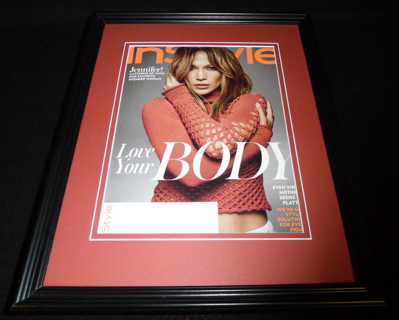 Jennifer Lopez Framed 11x14 ORIGINAL 2016 In Style Magazine Cover 