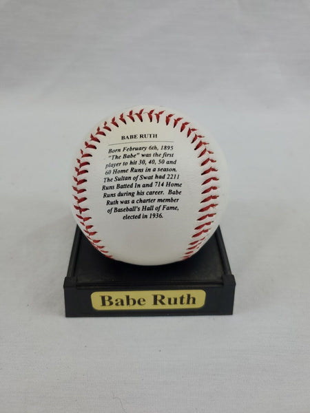 Babe Ruth Record Breakers of Baseball Facsimile Signed Baseball