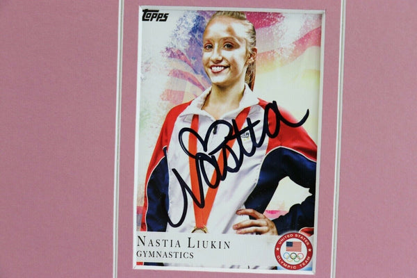 Nastia Liukin Signed Framed 16x20 Photo Set Olympian