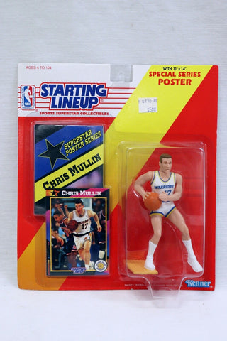 VINTAGE SEALED 1992 Starting Lineup SLU Chris Mullin Action Figure Warriors