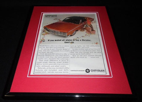 1966 Chrysler Newport Framed 11x14 ORIGINAL Vintage Advertisement 