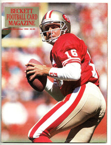 Dec 1990 Beckett Football Card Magazine Joe Montana 49ers