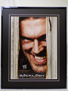 2007 WWE Backlash Shining Homage 16x20 Framed Insight Poster Display 