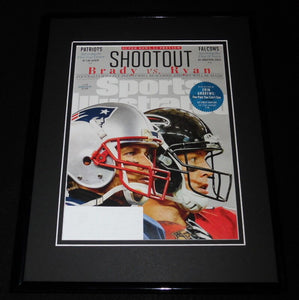 Tom Brady Matt Ryan Super Bowl LI Framed ORIGINAL 2017 Sports Illustrated Cover 