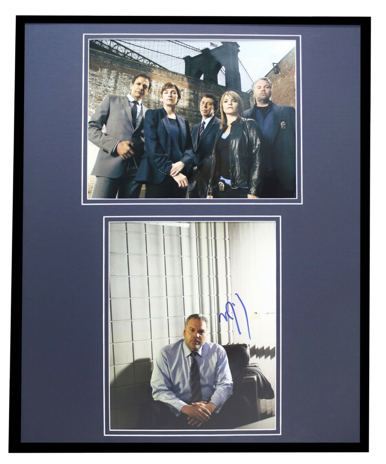 Vincent D'Onofrio Signed Framed 16x20 Photo Display JSA Law & Order