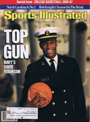 ORIGINAL Vintage 1987 Sports Illustrated Basketball Preview David Robinson Navy