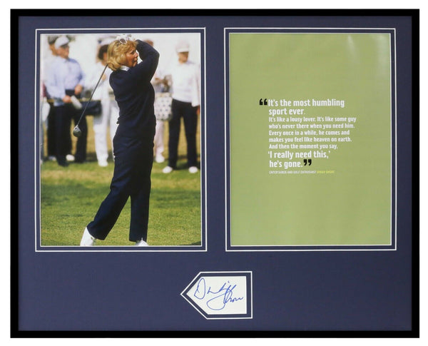 Dinah Shore Signed Framed 16x20 Golfing Photo Set 