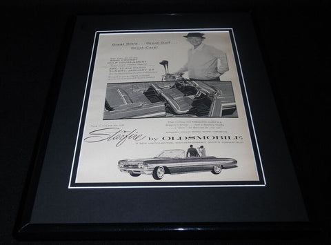 Bing Crosby 1961 Oldsmobile Starfire Framed 11x14 ORIGINAL Vintage Advertisement