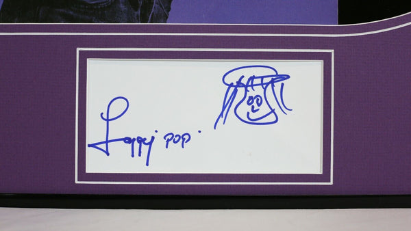 Iggy Pop Signed Framed 16x20 Sketch & Cry for Love Record Album Display AW 