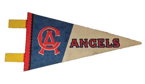 VINTAGE 1970s California Angels Mini Pennant