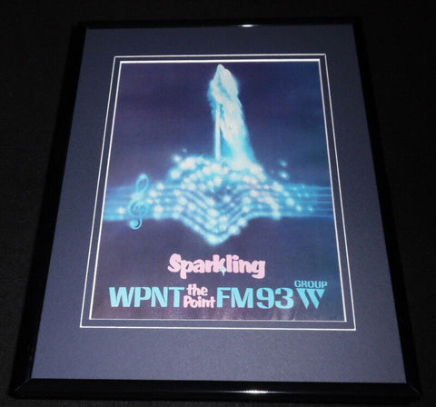 1980 WPNT The Point FM93 Pittsburgh 11x14 Framed ORIGINAL Advertisement Group W