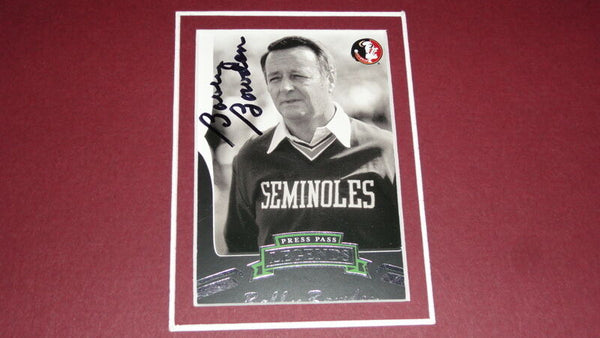 Coach Bobby Bowden Signed Framed 16x20 Florida State FSU Photo Set