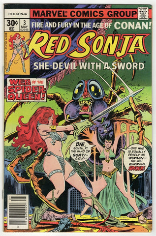 Red Sonja #3 ORIGINAL Vintage 1977 Marvel Comics GGA