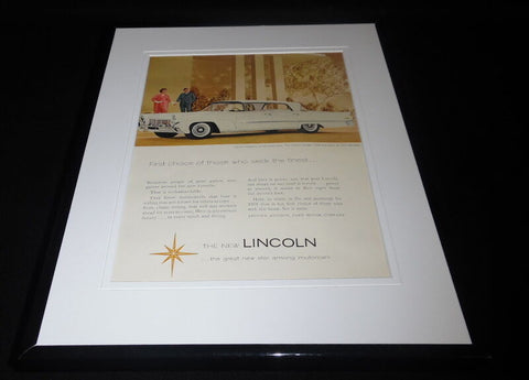 1958 Lincoln Landau 11x14 Framed ORIGINAL Vintage Advertisement