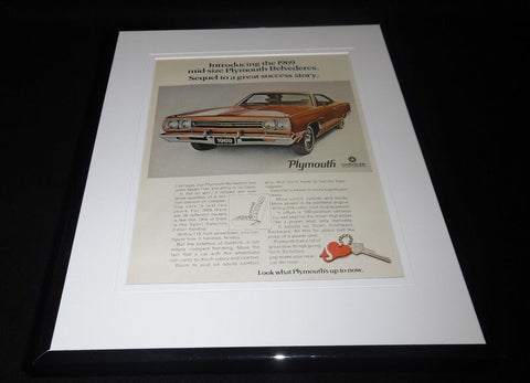 1969 Chrysler Plymouth Belvedere 11x14 Framed ORIGINAL Vintage Advertisement