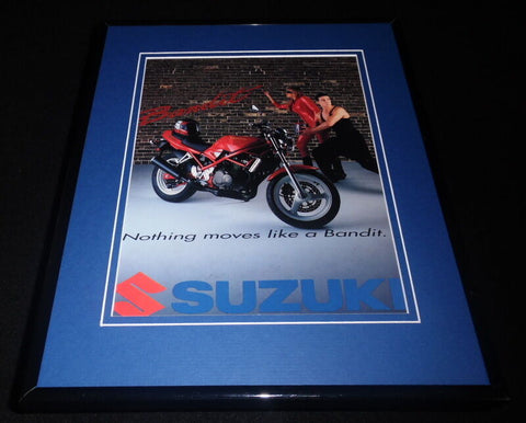 1991 Suzuki Bandit Framed 11x14 ORIGINAL Vintage Advertisement