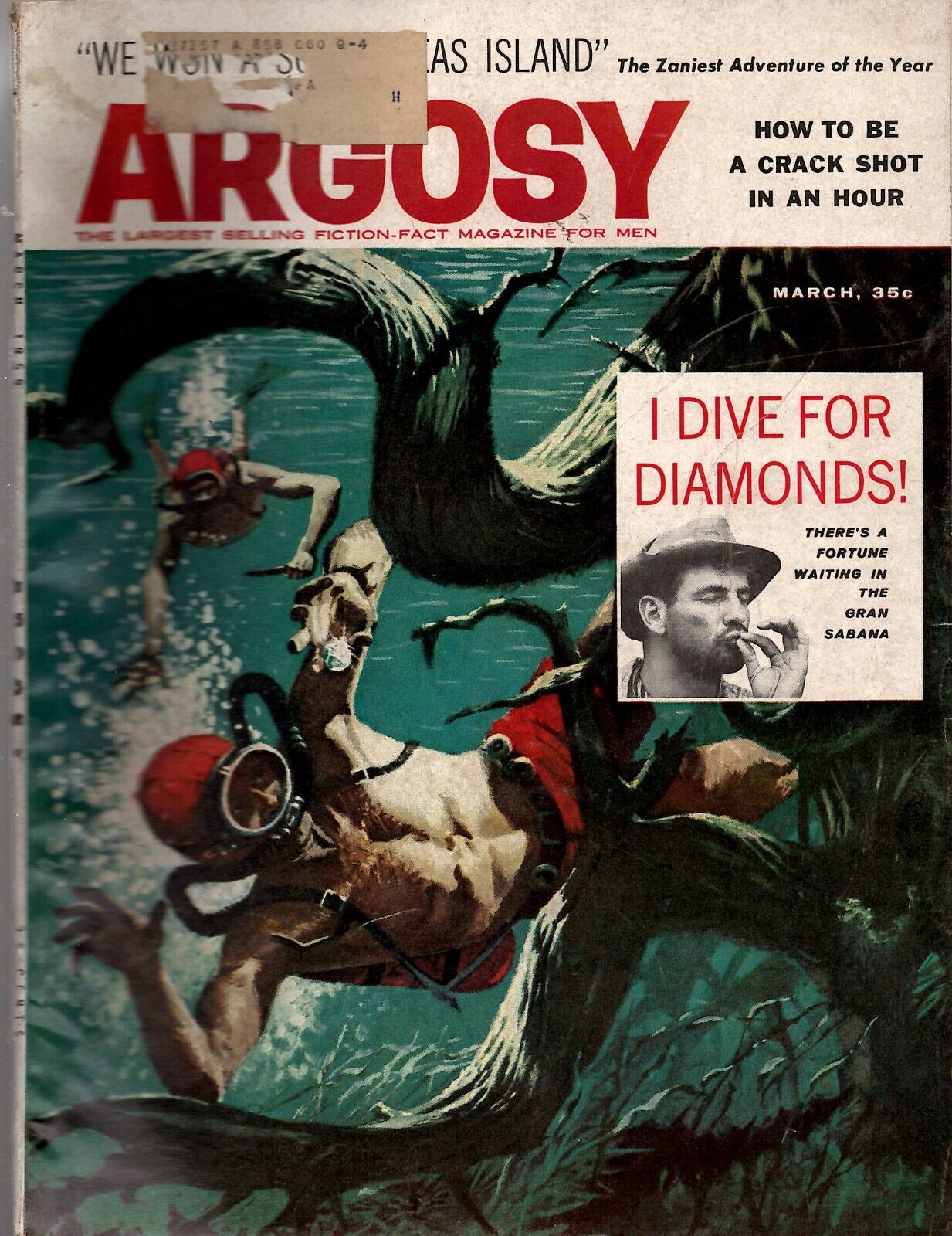 VINTAGE Mar 1959 Argosy Magazine