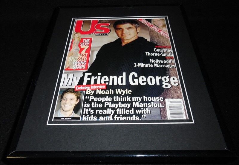 George Clooney 11x14 Framed ORIGINAL 2001 US Magazine Cover