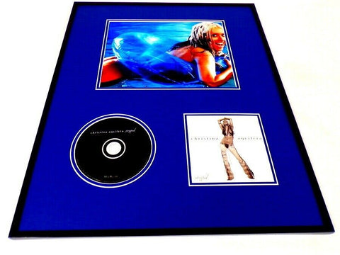 Christina Aguilera Framed 16x20 Stripped CD & Photo Display